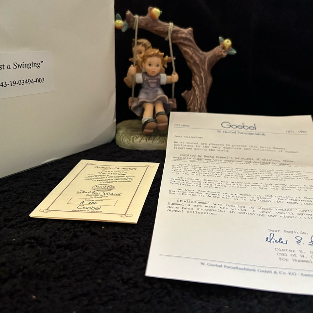 Berta Hummel  “Just A Swinging” Figurine
